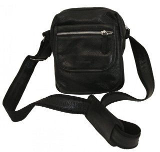 Кожаная сумка Vip Collection 1429 Black flotar