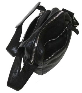 Кожаная сумка Vip Collection 1429 Black flotar