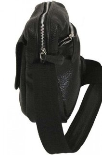 Кожаная сумка Vip Collection 1429 Black flotar