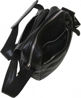 Кожаная сумка Vip Collection 1429 Black flotar
