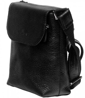 Шкіряна сумка Vip Collection 1431 Black flotar