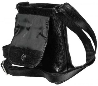 Шкіряна сумка Vip Collection 1431 Black flotar