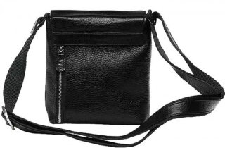 Шкіряна сумка Vip Collection 1431 Black flotar