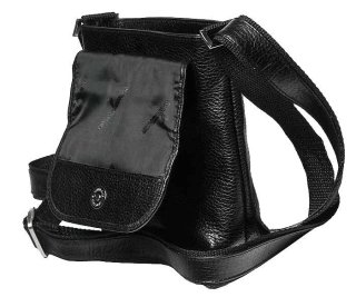 Шкіряна сумка Vip Collection 1431 Black flotar