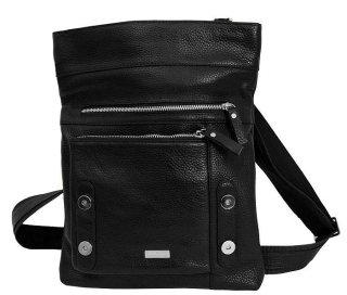 Кожаная сумка Vip Collection 1432 Black flotar