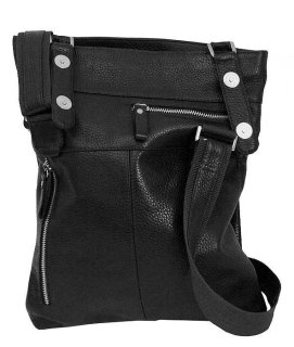 Кожаная сумка Vip Collection 1432 Black flotar