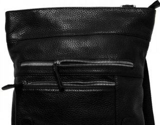 Кожаная сумка Vip Collection 1432 Black flotar