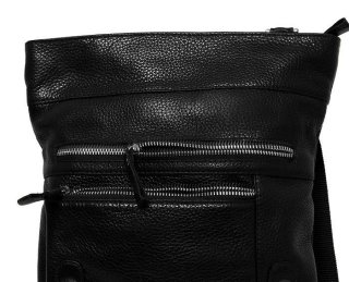 Кожаная сумка Vip Collection 1432 Black flotar