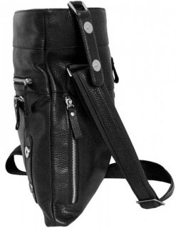 Кожаная сумка Vip Collection 1432 Black flotar
