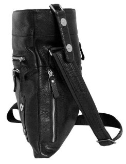 Кожаная сумка Vip Collection 1432 Black flotar