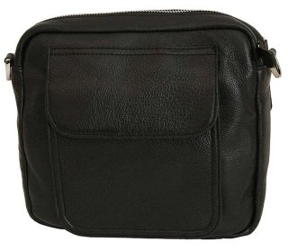 Кожаная сумка Vip Collection 1438 Black flotar