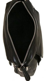 Кожаная сумка Vip Collection 1438 Black flotar