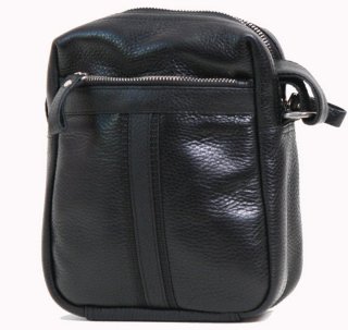 Кожаная сумка Vip Collection 1439 Black flotar