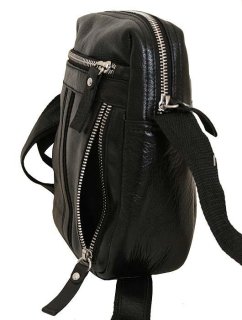 Кожаная сумка Vip Collection 1439 Black flotar