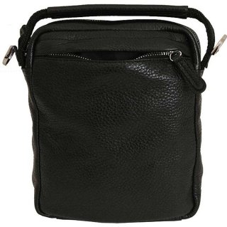 Кожаная сумка Vip Collection 1442 Black flotar