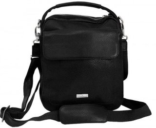 Кожаная сумка Vip Collection 1444 Black flotar