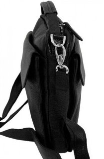 Кожаная сумка Vip Collection 1444 Black flotar