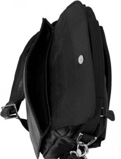 Кожаная сумка Vip Collection 1444 Black flotar