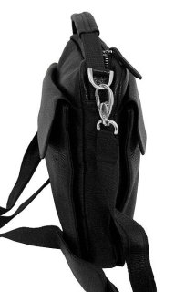 Кожаная сумка Vip Collection 1444 Black flotar