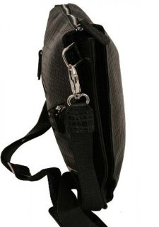 Кожаная сумка Vip Collection 1445 Black croco