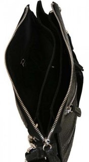 Кожаная сумка Vip Collection 1445 Black croco