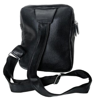 Шкіряна сумка Vip Collection 1447 Black flotar