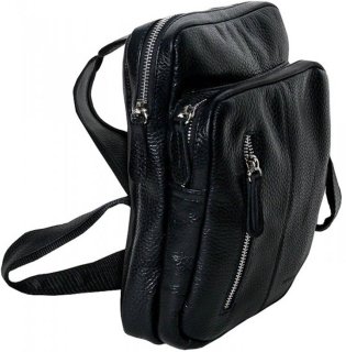 Шкіряна сумка Vip Collection 1447 Black flotar