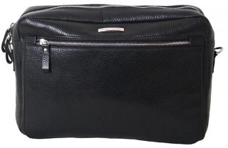 Кожаная сумка Vip Collection 1448 Black flotar