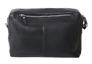 Кожаная сумка Vip Collection 1448 Black flotar