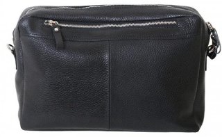 Кожаная сумка Vip Collection 1448 Black flotar