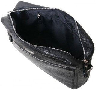 Кожаная сумка Vip Collection 1448 Black flotar