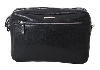 Кожаная сумка Vip Collection 1448 Black flotar
