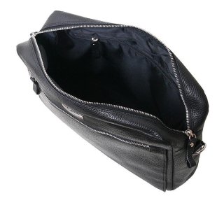 Кожаная сумка Vip Collection 1448 Black flotar