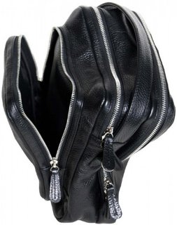 Кожаная сумка Vip Collection 1449 Black flotar