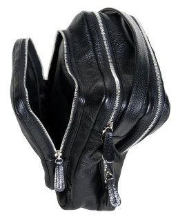 Кожаная сумка Vip Collection 1449 Black flotar