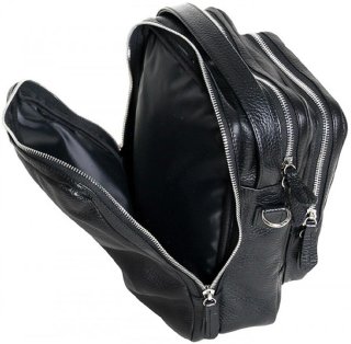 Кожаная сумка Vip Collection 1449 Black flotar