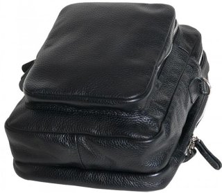 Кожаная сумка Vip Collection 1449 Black flotar