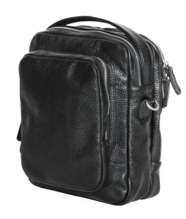 Кожаная сумка Vip Collection 1449 Black flotar
