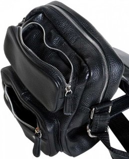 Кожаная сумка Vip Collection 1450 Black flotar