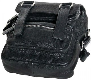 Кожаная сумка Vip Collection 1450 Black flotar