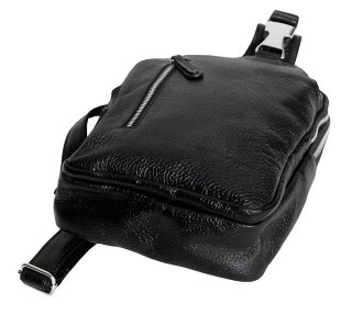 Кожаная сумка Vip Collection 1451 Black flotar