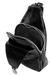 Кожаная сумка Vip Collection 1451 Black flotar