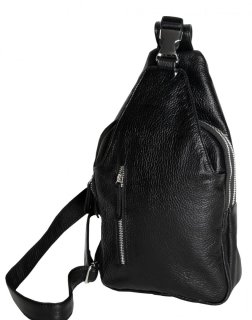 Кожаная сумка Vip Collection 1451 Black flotar