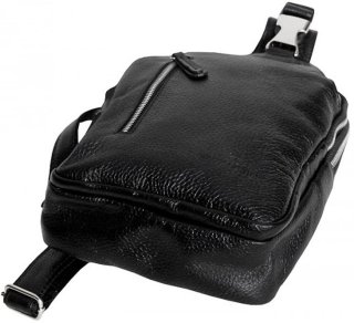 Кожаная сумка Vip Collection 1451 Black flotar