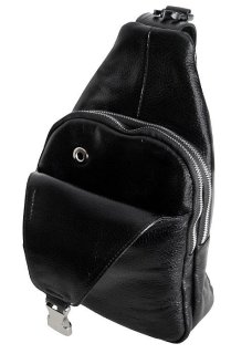 Кожаная сумка Vip Collection 1451 Black flotar