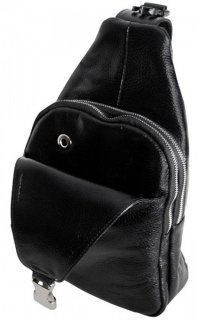 Кожаная сумка Vip Collection 1451 Black flotar
