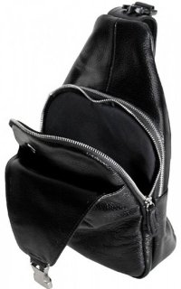 Кожаная сумка Vip Collection 1451 Black flotar