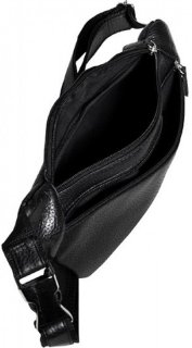 Шкіряна сумка Vip Collection 1452 Black flotar