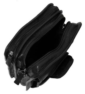 Кожаная сумка Vip Collection 2719 Black flotar