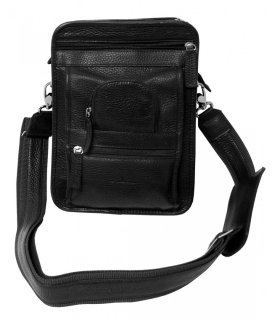 Кожаная сумка Vip Collection 2719 Black flotar